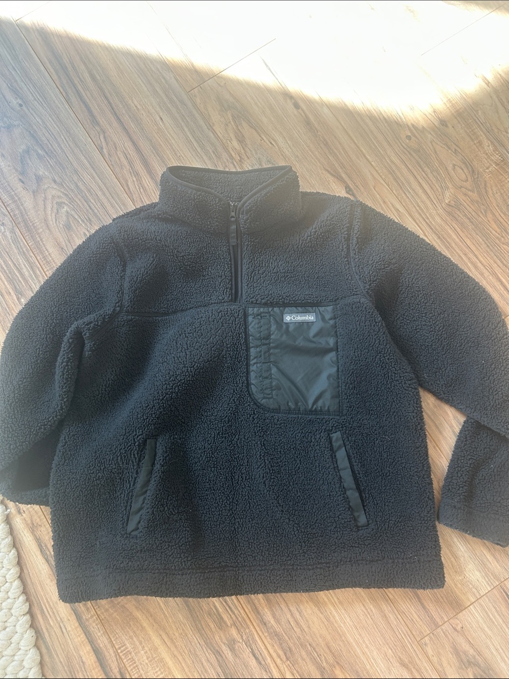 Columbia women’s Black Sherpa Half-Zip Pullover